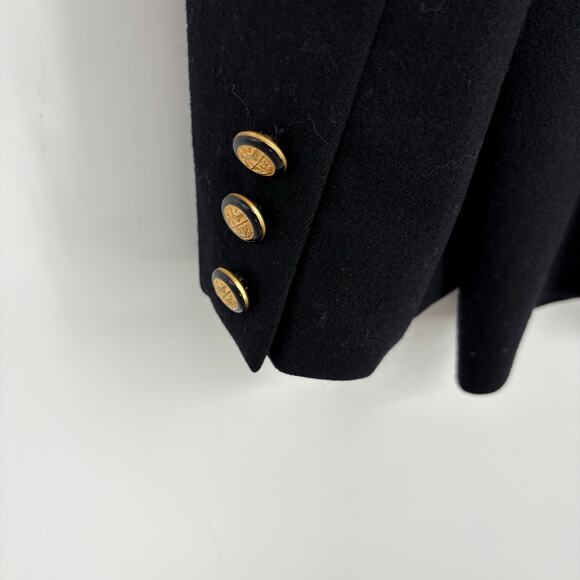Vintage Pendleton 100% Virgin Wool Black Blazer Size10 Business Career Academia - Picture 6 of 11